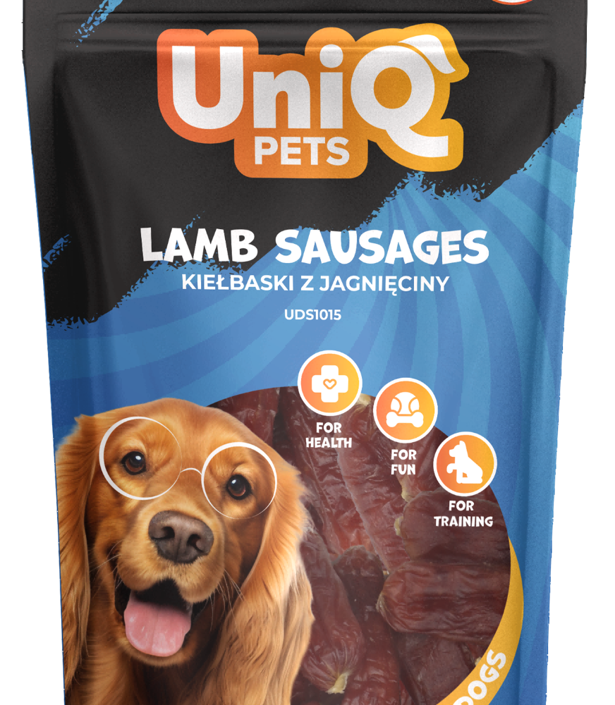 UniQ Pets przysmaki dla psa 80 g kiełbaski z jagnięciny