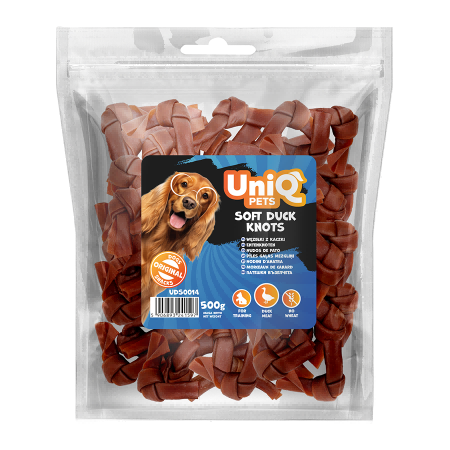 UniQ Pets przysmaki dla psa 500 g Węzełki z kaczki – zdjęcie produktu 2