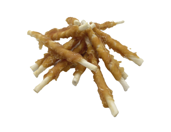 9d66041bf52a4ae0bb08ac84e61b40ea.png UniQ Pets przysmaki dla psa 500 g Kurczak owinięty na patyku wołowym