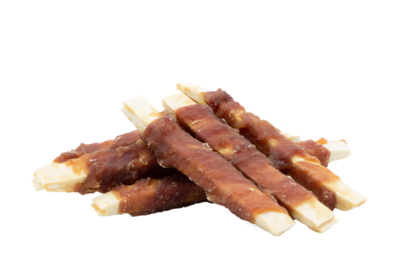 9f6848bc3df936100b490c09dca9a3a5.png UniQ Pets przysmaki dla psa MEATY 500 g paski ryby z kaczką
