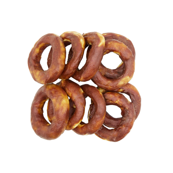 a478ea567c3a26fe7d3582b58ba3275b.png UniQ Pets przysmaki dla psa 500 g ring ze skóry wołowej z kaczką 10 cm – zdjęcie produktu 2
