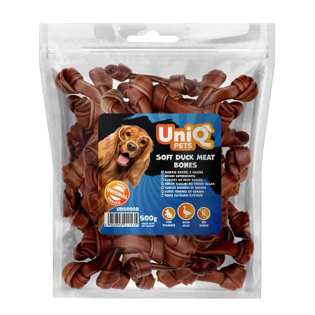 b4b33a4ad2860c0b6f461789f8ce9521.jpg UniQ Pets przysmaki dla psa 500 g Miękkie kostki z kaczki – zdjęcie produktu 2