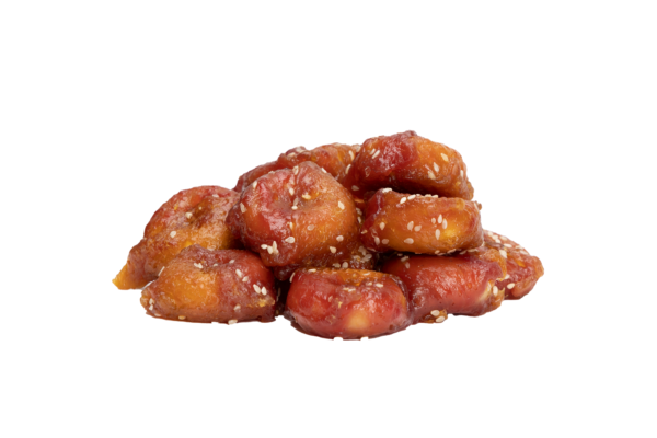 d8f1e032c56ffe1979e7830b5a49247b.png UniQ Pets przysmaki dla psa CHEWY 500 g bajgle z kurczakiem, jagnięciną i białym sezamem 4 cm