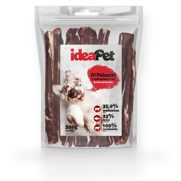 IdeaPet Paluszki wołowina i ryba 500 g przysmak