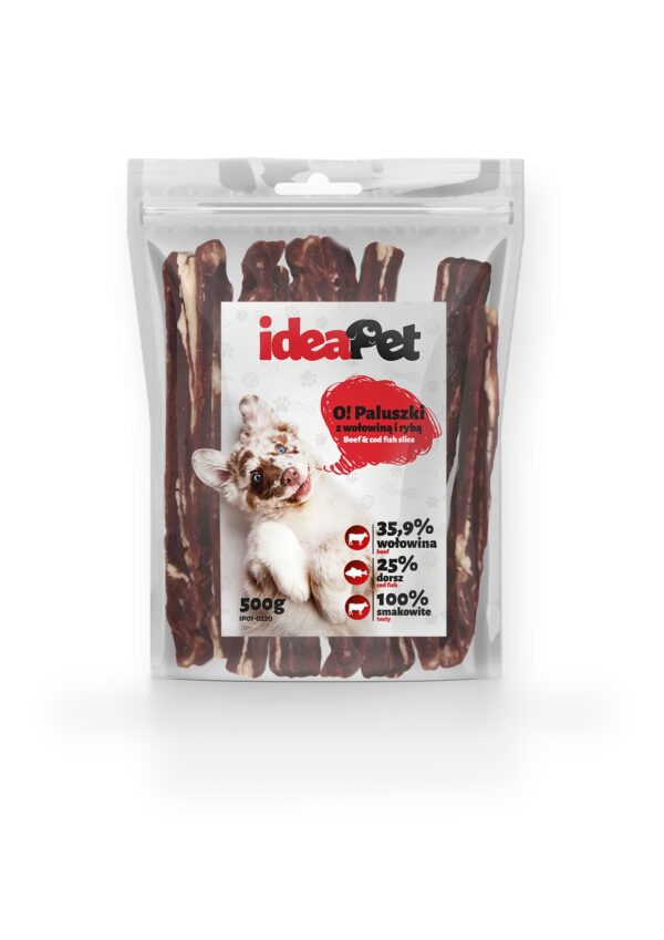 IdeaPet Paluszki wołowina i ryba 500 g przysmak