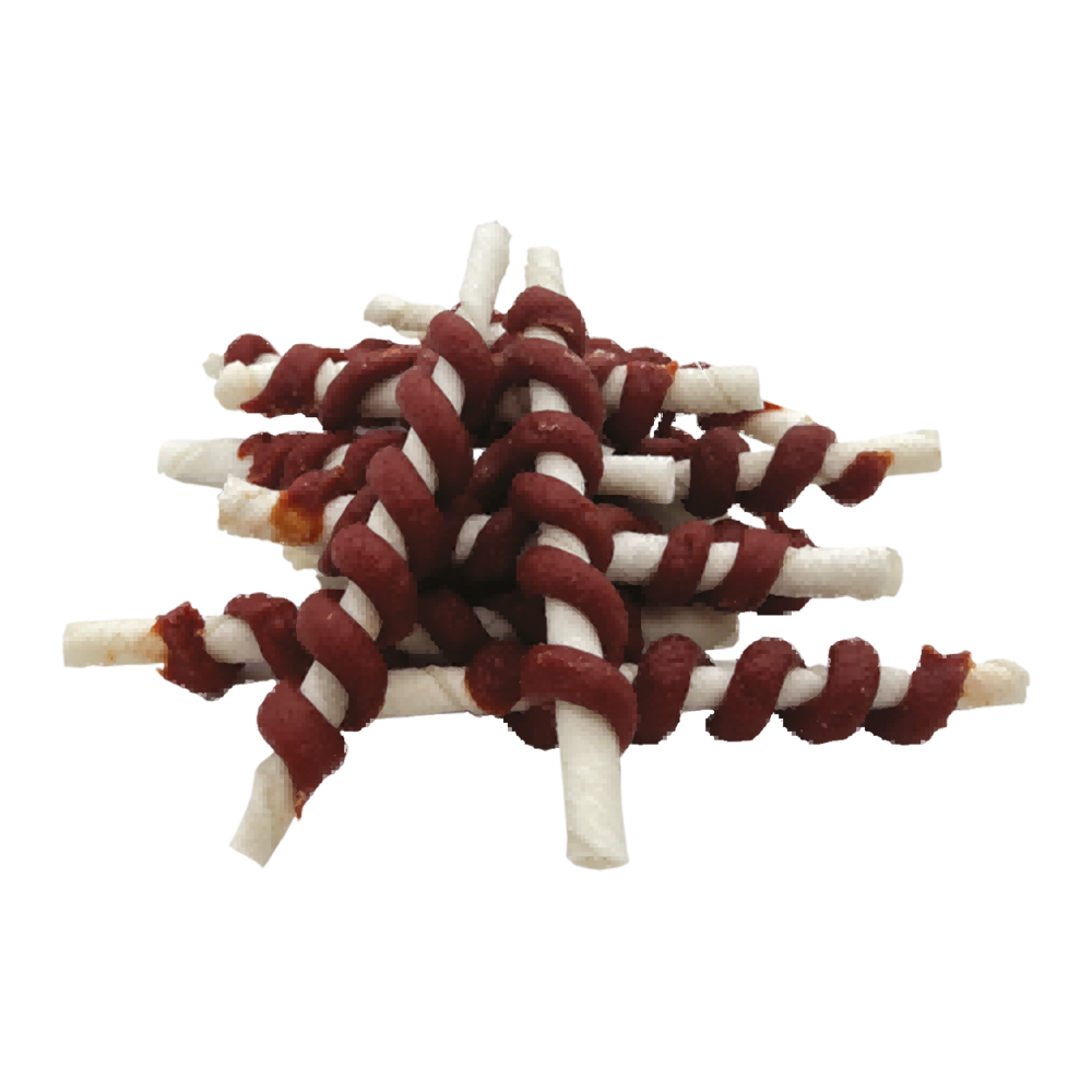 fa1d1f96968570eb1717ac08177f18ae.png UniQ Pets przysmaki dla psa 500 g Zawijasy z jagnięciną
