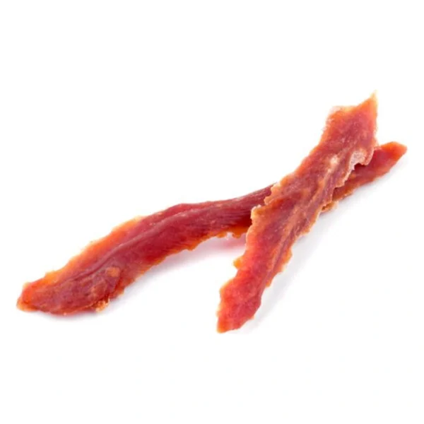 Maced STRIPS Z PIERSI KACZKI 500G Przysmak dla psa – zbliżenie produktu Maced STRIPS Z PIERSI KACZKI 500G Przysmak dla psa – zbliżenie na białym tle