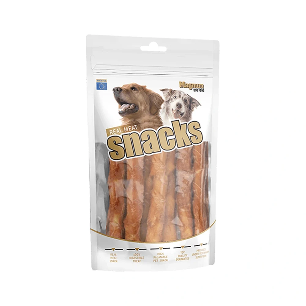 MAGNUM pałka wołowa z kurczakiem 500 g ok. 25 cm Przysmak dla psa – zdjęcie produktowe MAGNUM pałka wołowa z kurczakiem 500 g ok. 25 cm Przysmak dla psa – zdjęcie na białym tle