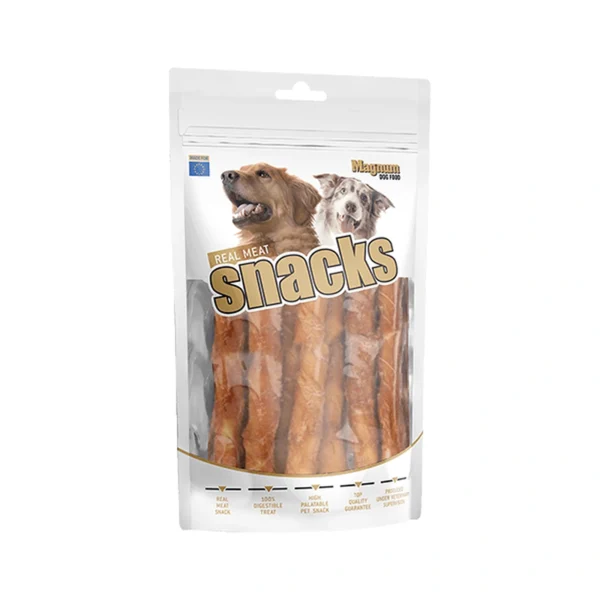 MAGNUM pałka wołowa z kurczakiem 500 g ok. 25 cm Przysmak dla psa – zdjęcie produktowe MAGNUM pałka wołowa z kurczakiem 500 g ok. 25 cm Przysmak dla psa – zdjęcie na białym tle