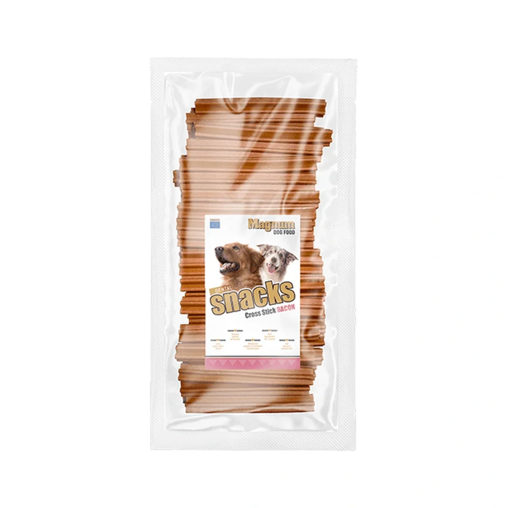 MAGNUM Patyczki dentystyczne gwiazdki bekon 50 szt. Przysmak dla psa – zdjęcie produktowe MAGNUM Patyczki dentystyczne gwiazdki bekon 50 szt. Przysmak dla psa – zdjęcie na białym tle