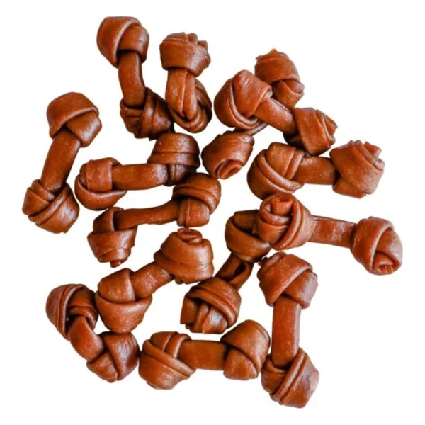 HAPPY SNACKY MIĘKKIE WĘZEŁKI Z KRÓLIKA 80% MIĘSA 500G - PRZYSMAK PSI – zbliżenie produktu HAPPY SNACKY MIĘKKIE WĘZEŁKI Z KRÓLIKA 80% MIĘSA 500G - PRZYSMAK PSI – zbliżenie na białym tle