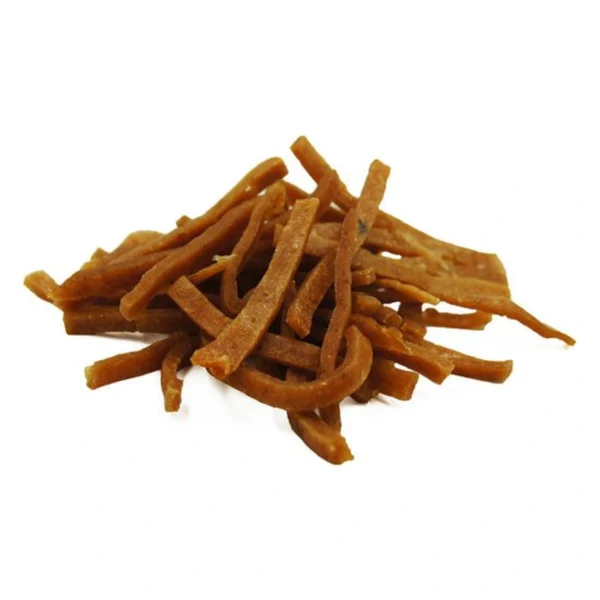 Healthy Miękkie kawałki łososia z kurczakiem 500g / Przysmak dla psa – zbliżenie produktu Healthy Miękkie kawałki łososia z kurczakiem 500g / Przysmak dla psa – zbliżenie na białym tle
