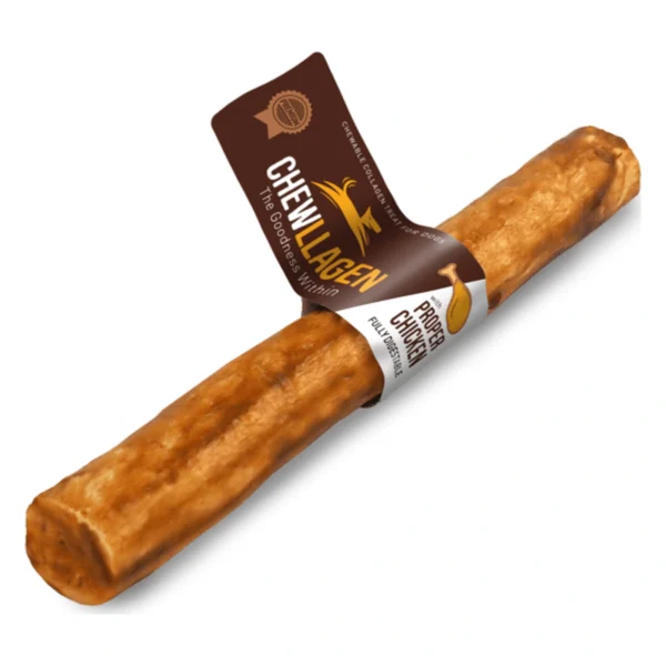 CHEWLLAGEN Kurczak Aporter Rolka 25 cm / Dla psa – zbliżenie produktu CHEWLLAGEN Kurczak Aporter Rolka 25 cm / Dla psa – zbliżenie na białym tle