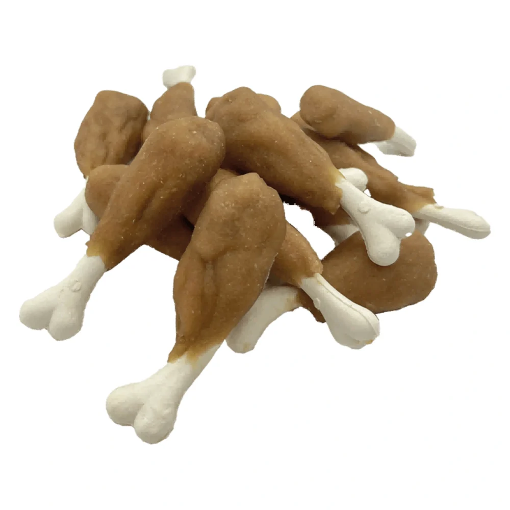 UNIQ PETS dog snacks 500g Kurczakowe udka – zbliżenie produktu UNIQ PETS dog snacks 500g Kurczakowe udka – zbliżenie na białym tle