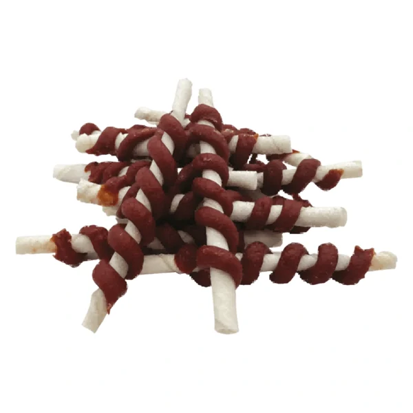 UNIQ PETS dog snacks 500g Zawijasy z jagnięciną – zbliżenie na białym tle
