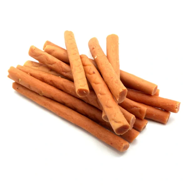 MASTER DOG Kabanos z królika 500g Przysmak dla psa – zbliżenie produktu MASTER DOG Kabanos z królika 500g Przysmak dla psa – zbliżenie na białym tle