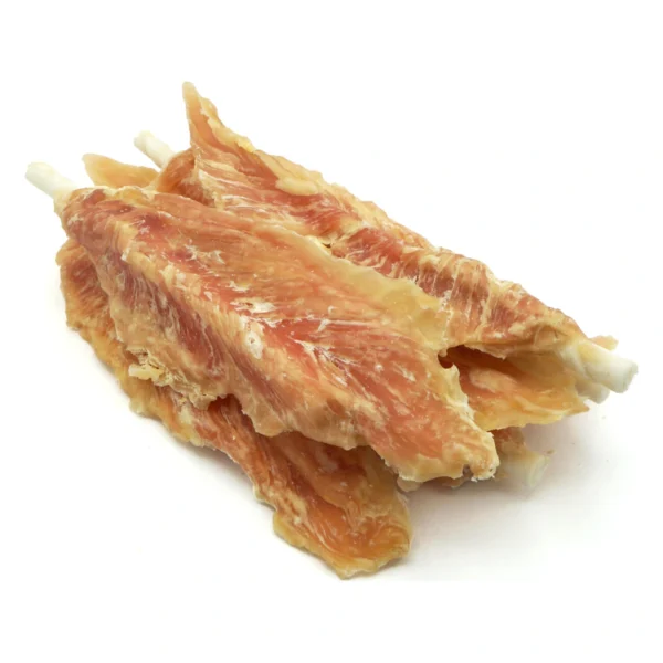 MASTER DOG Filet z kurczaka na pałeczce 500G – zbliżenie produktu MASTER DOG Filet z kurczaka na pałeczce 500G – zbliżenie na białym tle