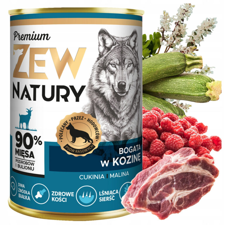 Zew Natury Premium Bogata w Kozinę dla psa, opakowanie produktu